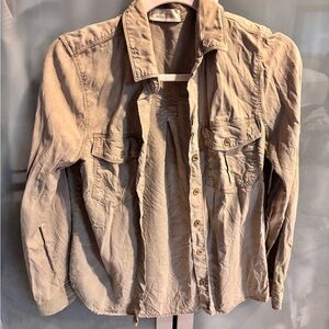 Bella Dahl Olive Green Brown Utility Jacket